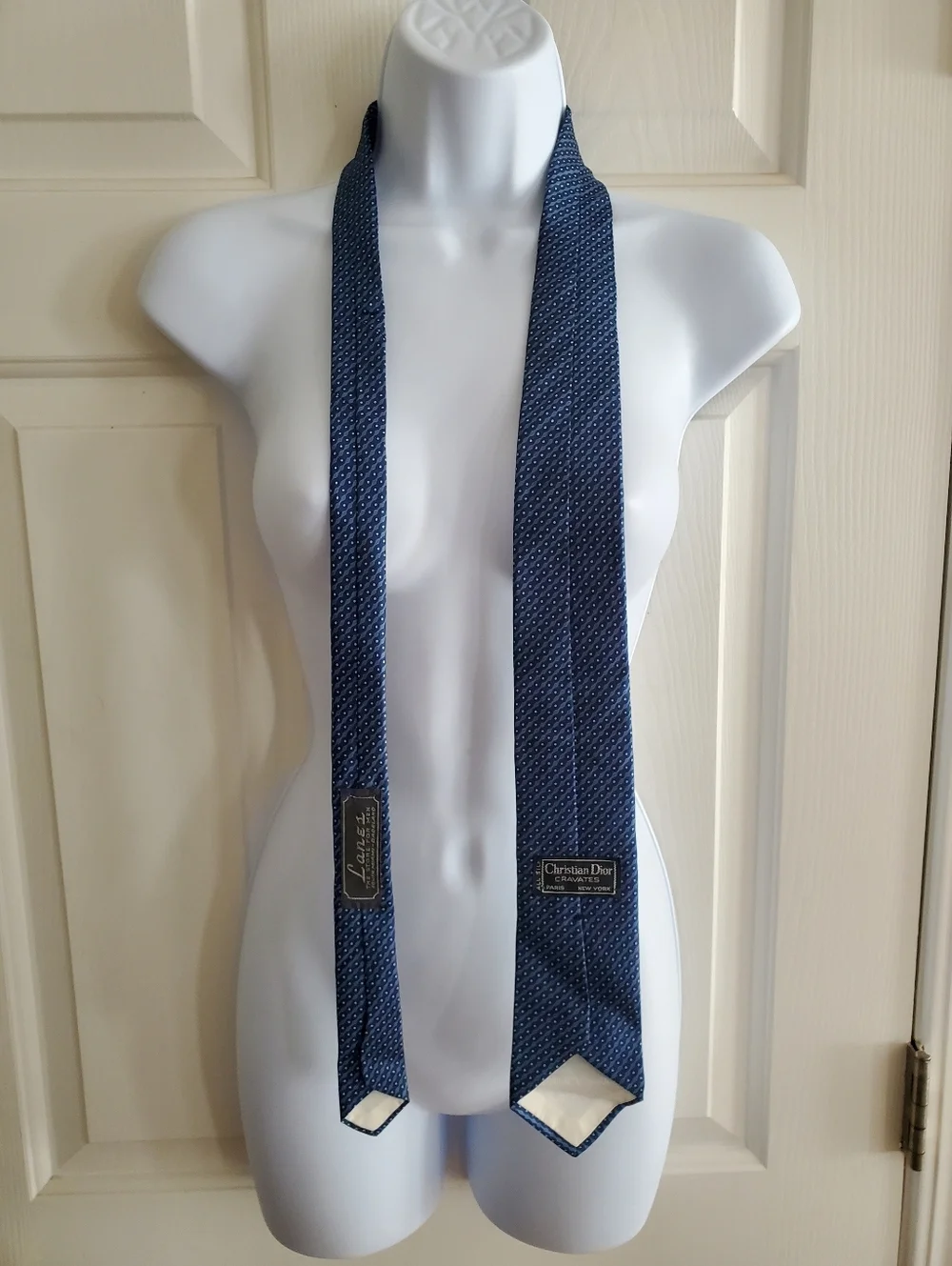 Christian Dior vintage men's silk neck tie